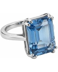 Dainty London - Ocean Topaz Ring - Lyst