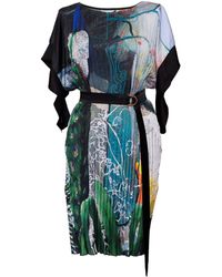 ARTISTA - Forest Pleat Dress - Lyst