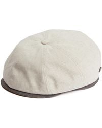 Dasmarca Hats - Neutrals Raggie Natural Linen Cotton Summer Italian Flat Cap For - Lyst
