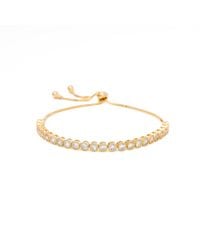 Shabella Nyc - Circle Tennis Adjustable Bracelet - Lyst