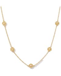 Elk & Bloom - 14K Flower Choker Necklace - Lyst