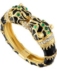 Laura Gray - Enamel Double Panther Bracelet - Lyst