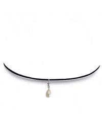 Leni James - The Francesca Pearl Drop Choker - Lyst