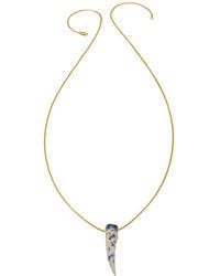 Heather Hawkins Jewelry - Neutrals Gemstone Horn Rolo Chain Necklace - Lyst