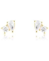 SHYMI - Mini Two Stone Studs - Lyst