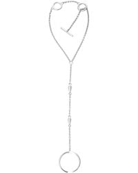 Lucy Quartermaine - Solid Sterling Double Drop Hand Chain - Lyst