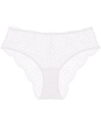 Journelle - Allegra High Rise Brief Blanc - Lyst