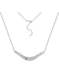 Diamonbliss - Marilyn Monroe Baguette Pendant Necklace - Lyst