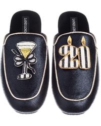 Laines London - Classic Mules With Stripe 21St Birthday & Champagne Brooches - Lyst