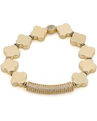 Ebru Jewelry - Diamond And Clover Bracelet - Lyst