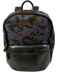 VIDA VIDA - Camo And Leather Backpack - Camo - Lyst