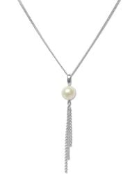 FV Jewellery - Perle Fresh Water Pearl & Chain Necklace - Lyst