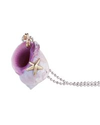 Oana Savu - Fossilized And Sea Shell Pendant Necklace - Lyst