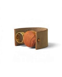 Svetlana Vukov - Neutrals Wood Dual Circle Bracelet - Lyst
