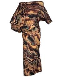 Jennafer Grace - Neutrals Agate Mirage Angle Dress - Lyst