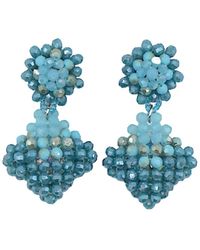 Fairchild Baldwin - Teardrop Earrings Aqua - Lyst