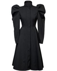 RainSisters - Coat With Balloon-Styled Sleeves: Majestic Night - Lyst
