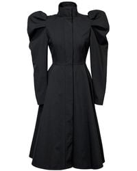 RainSisters - Coat With Balloon-Styled Sleeves: Majestic Night - Lyst