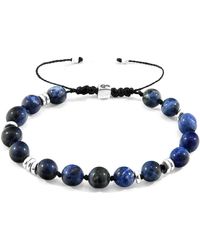 Anchor and Crew - Sodalite Agaya & Stone Beaded Macrame Bracelet - Lyst