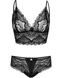 Oh!Zuza - Secret Lace Lingerie Set Bralette & Brazilian Briefs – - Lyst