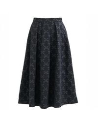 Louche - Belita Bow Jacquard Midi Skirt - Lyst