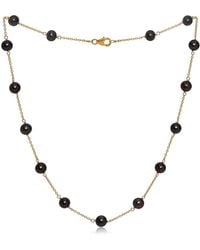 Pearls of the Orient Online - Gratia Plated Chain Necklace With Cultured Freshwater Pearls - Lyst
