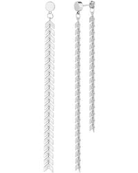 Rejected Hearts Club - Elegante Chevron Dangle Earrings - Lyst