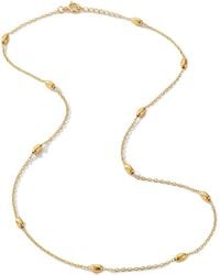 Elk & Bloom - Dainty 14K Beaded Choker Necklace - Lyst