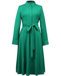 Smart and Joy - Fit-And-Flare Tailor Shirt-Dress Crossedf Belt - Lyst
