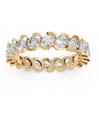 Aya Fine Jewelry - Full Eternity Oval Lab Diamond Wedding Band - Lyst