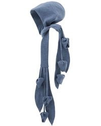 Julia Allert - Self-Tie Double Knit Wool Hooded Scarf - Lyst