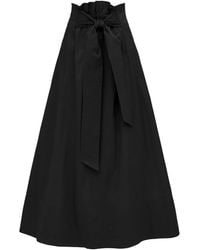 Julia Allert - Neutrals Casual High-Waisted A-Line Skirt With Belt - Lyst
