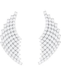 Maison De Gala - Seraphine Crystal Wing Earrings - Lyst