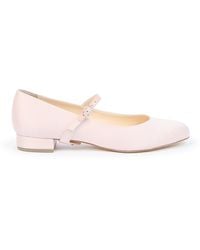 Alterre - Rose Satin Ballet Flat + Twiggy Strap - Lyst