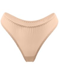 Daily Underwear - Neutrals Microfiber String Panties Nude - Lyst