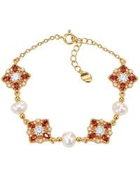 Uchi and Soto - Kinmokusei Solid 925 With 18K Vermeil & Pearl Bracelet - Lyst