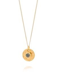 Nellou Jewellery - Topaz Luna Disc Necklace - Lyst