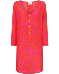 Mercy Delta - Lambton Limoncello Pompelmo Dress - Lyst