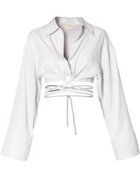 AGGI by HALEWSKI - Lauren Bright Blouse - Lyst