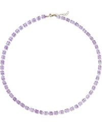 Bombyx House - Birthstone February Amethyst Heishi Necklace - Lyst