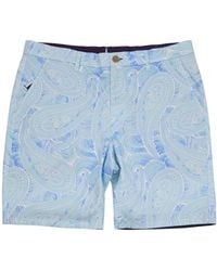 lords of harlech - Clyde Marakesh Paisley Flat Front Short - Lyst
