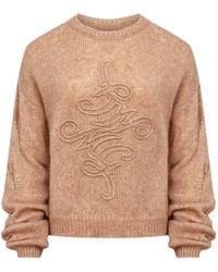 Mandragora - Neutrals Wool And Baby Alpaca Sweater - Lyst