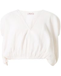 Traffic People - Neutrals Cream Tea Off- Whispers Cropped Top - Lyst