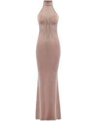 OW Collection - Neutrals Selia Bodycon Maxi Dress - Lyst