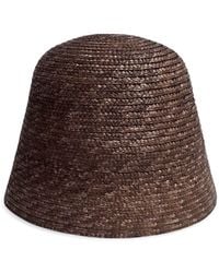 London Atelier Byproduct - Woven Straw Lamp Bucket Hat - Lyst
