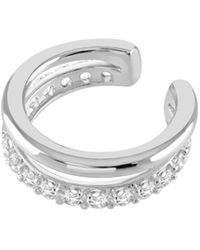 Lucy Quartermaine - Melody Double Ear Cuff With Topaz - Lyst