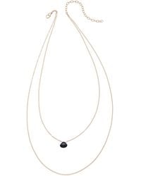 Heather Hawkins Jewelry - Tiny Gemstone Drape Necklace - Lyst