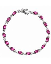 Belinda Jewelz - Elora Tourmaline Vintage Tennis Bracelet - Lyst