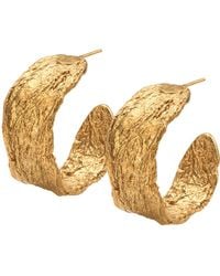 EVA REMENYI - Archaic Chunky Hoop Earrings - Lyst