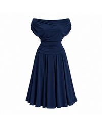 Atom Label - Carbon Bardot Tea Regular Length Dress - Lyst